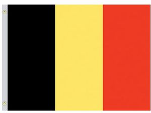 Valprin 4 x 6 Inch Belgium Stick Flag (minimum order 12)