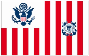 Perma-Nyl 60 x 96 Inch Nylon U.S. Coast Guard Ensign