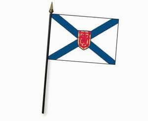 Valprin 4 x 6 Inch Nova Scotia Canada Stick Flag (minimum order 12)